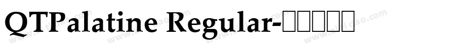 QTPalatine Regular字体转换